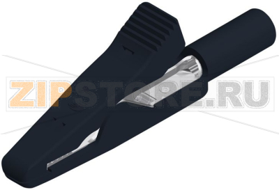 Зажим 8 А, 30 В, тип: крокодил, черный Hirschmann MA 1 S SCHWARZ / BLACK 