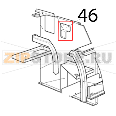 Supporto Scotsman AF 206 Supporto Scotsman AF 206Запчасть на деталировке под номером: 46