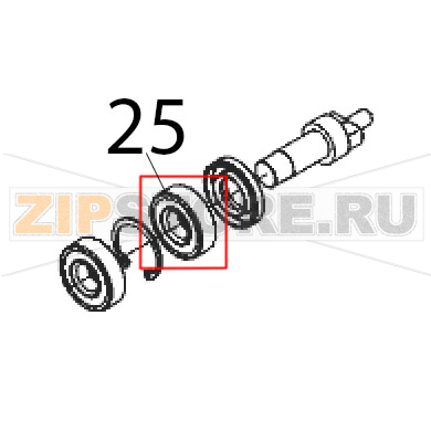 Cusc. pul. flan. GLL-PLD ing. 6203, 2 RS Sirman TC 12 E Cusc. pul. flan. GLL-PLD ing. 6203, 2 RS Sirman TC 12 EЗапчасть на деталировке под номером: 25