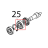 Cusc. pul. flan. GLL-PLD ing. 6203, 2 RS Sirman TC 12 E