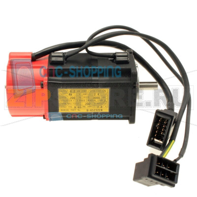 Серводвигатель с прямым валом, шпонкой и тормозом Fanuc A06B-0113-B175 