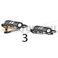 Kit door hinge RH and LH Zebra 170PAX4