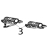 Kit door hinge RH and LH Zebra 170PAX4