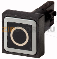 Кнопка, черная 0, без фиксации Eaton Q25D-19