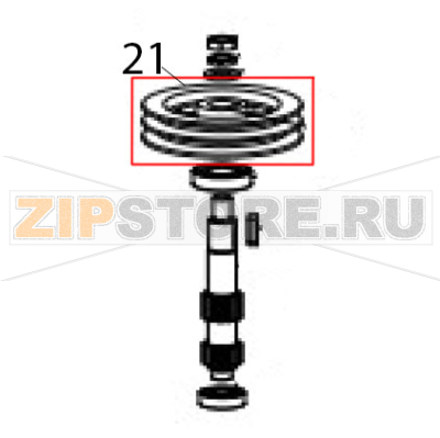 Belt wheel-2 Hurakan HKN-20SN2V Belt wheel-2 Hurakan HKN-20SN2VЗапчасть на деталировке под номером: 21