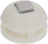 RUBBER PIECE WHITE WITH LIGHT CONTACT