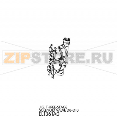 J.G. three-stage solenoid valve D8-D10 Unox XVC 055 J.G. three-stage solenoid valve D8-D10 Unox XVC 055Запчасть на деталировке под номером: 26Название запчасти на английском языке: J.G. three-stage solenoid valve D8-D10 Unox XVC 055