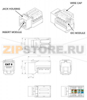 Hyperline KJNE-8P8C-C6-90-SH-F-WH Вставка Keystone Jack RJ-45(8P8C), категория 6, экранированная, 110 IDC, заделка с помощью NE-TOOL, белая