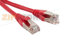 Hyperline PC-LPM-STP-RJ45-RJ45-C5e-1M-LSZH-RD Патч-корд F/UTP, экранированный, Cat.5е, LSZH, 1 м, красный