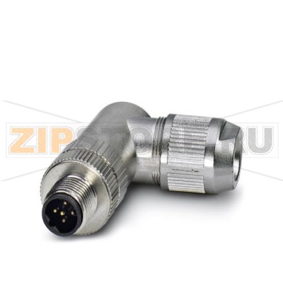 Разъем Phoenix Contact SACC-M12MRB-5SC SH 5-полюсн., экранирован., Угловой штекер M12, B-кодирование, Пружинные зажимы, Материал накатанной гайки: латунь, никелированный, Наружный диаметр кабеля 4 мм . 8 мм.Минимальный заказ: 1 шт.Упаковка: 1 шт.