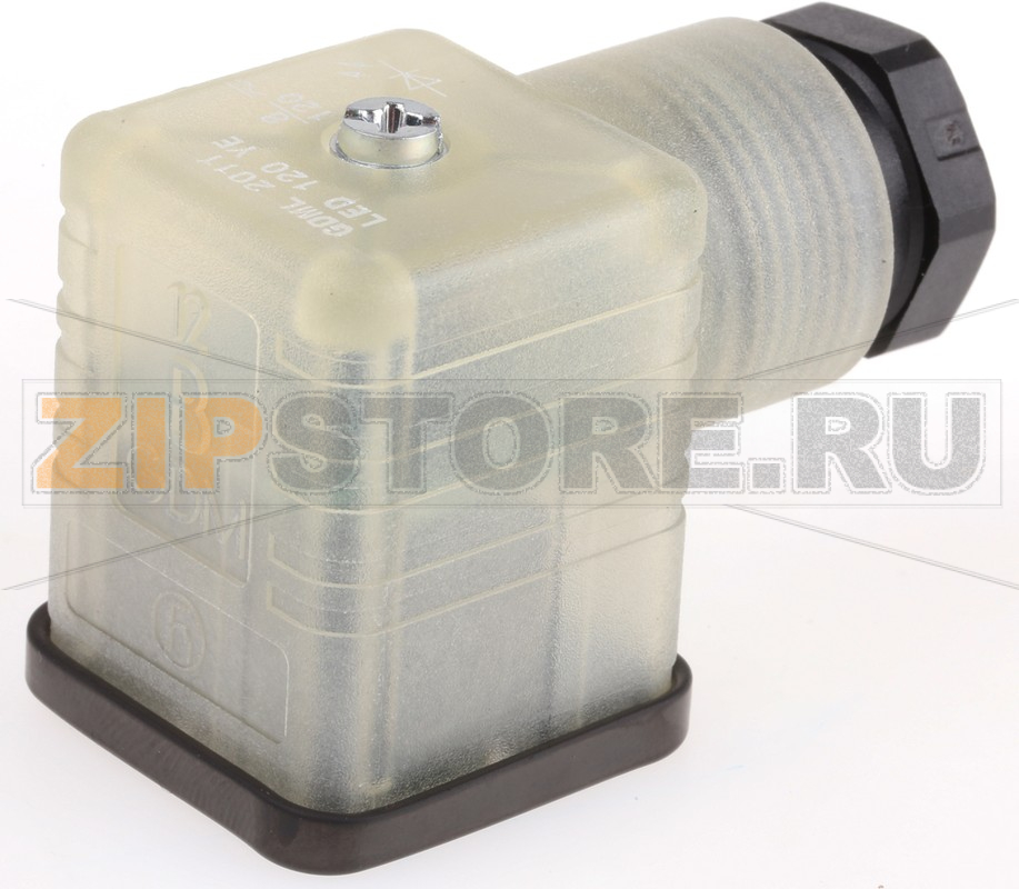 Разъем соленоидный 110 В, DIN 43650 A, 2P+E Hirschmann 933738212+931731002 