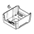 Lower cover assembly (for multi-interface board) TSC DA200