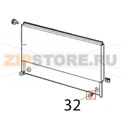 Stainless steel fixing screw for panel Ugolini MT 1 Stainless steel fixing screw for panel Ugolini MT 1Запчасть на деталировке под номером: 32