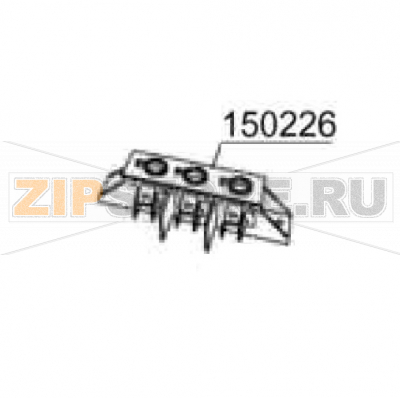 Morsettiera Tripolare Elgb Comenda LB 200 Morsettiera Tripolare Elgb Comenda LB 200Запчасть на сборочном чертеже под номером: 150226Название запчасти на итальянском языке: Morsettiera Tripolare Elgb Comenda LB 200