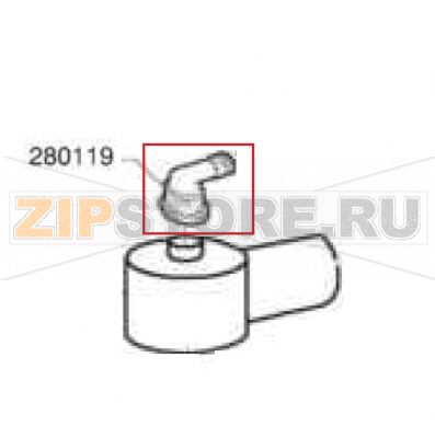 Ell Mf 3/4&quot; Comenda GFS 90 Ell Mf 3/4" Comenda GFS 90Запчасть на деталировке под номером: 280119Название запчасти на английском языке: Ell Mf 3/4" Comenda GFS 90
