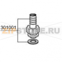 Nipple Fe-Zn 3/4" Comenda GFS 90
