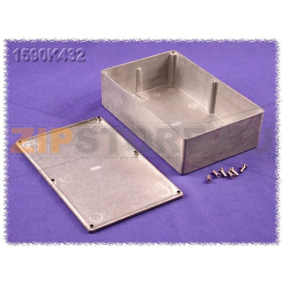 Корпус 188x120x56 мм, материал: цинк, серый, 1 шт Hammond 1590K432 