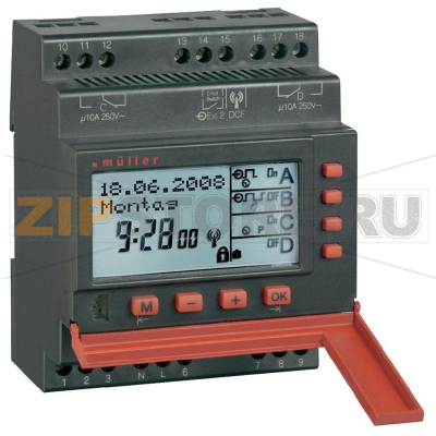 Таймер еженедельный, цифровой, 230 В/AC, 10 A, 250 В Müller SC 88.40 pro 