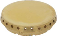 BURNER CAP PERFORATED BRASS POLISHED
