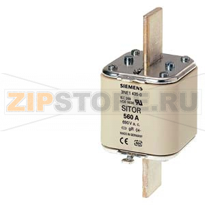 ПЛАВКАЯ ВСТАВКА SITOR КАТЕГОРИЯ GR, DIN 43620 560A , AC 690 V ,(ТИПОРАЗМЕР 3) Siemens 3NE1435-0 