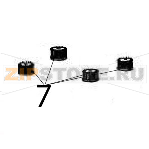 Foot rubber Hurakan HKN-ME717 Foot rubber Hurakan HKN-ME717Запчасть на деталировке под номером: 7