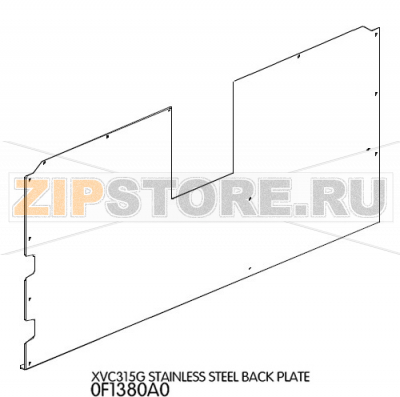 Stainless steel back plate Unox XVC 315G Stainless steel back plate Unox XVC 315GЗапчасть на деталировке под номером: 4Название запчасти на английском языке: Stainless steel back plate Unox XVC 315G