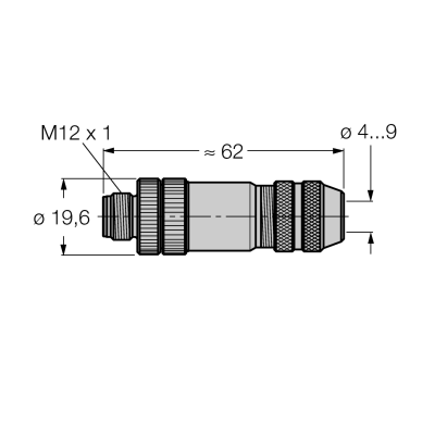 Разъем разборный Turck BMSS8141-0/9 