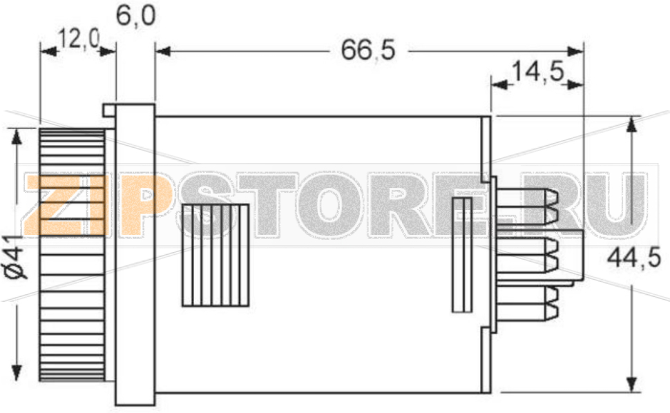 Реле-таймер 240 В/AC, 1 ч-500 ч, 1 шт Panasonic PM4HAHAC240SWJ 
