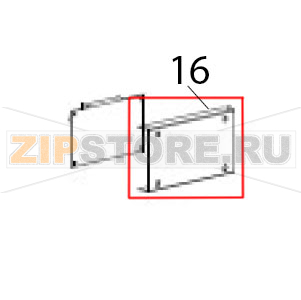 Cover of the display board Hurakan HKN-HVZ60 Cover of the display board Hurakan HKN-HVZ60Запчасть на деталировке под номером: 16