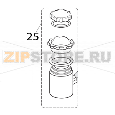 Contenitore sale Elettrobar Fast 160 D Contenitore sale Elettrobar Fast 160 DЗапчасть на деталировке под номером: 25