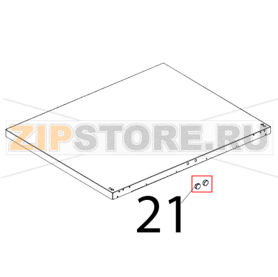 Magnete neodimio D22, 10N, filettatura M6 Unox XL 193 Magnete neodimio D22, 10N, filettatura M6 Unox XL 193Запчасть на деталировке под номером: 21