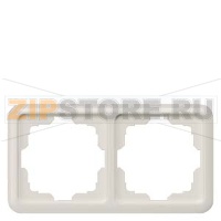 DELTA PROFIL ТИТАНОВО-БЕЛЫЙ РАМКА 2-МЕСТНАЯ  ВЫРЕЗАННАЯ 48Х48   151Х80MM Siemens 5TG1802