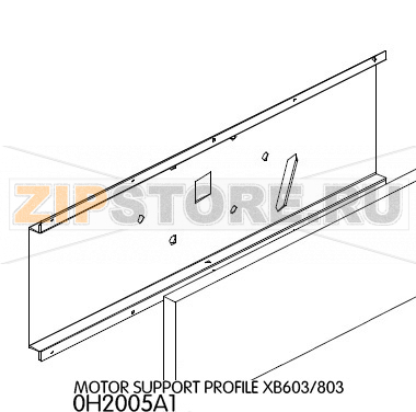Motor support profile Unox XB 803 Motor support profile Unox XB 803Запчасть на деталировке под номером: 16Название запчасти на английском языке: Motor support profile Unox XB 803