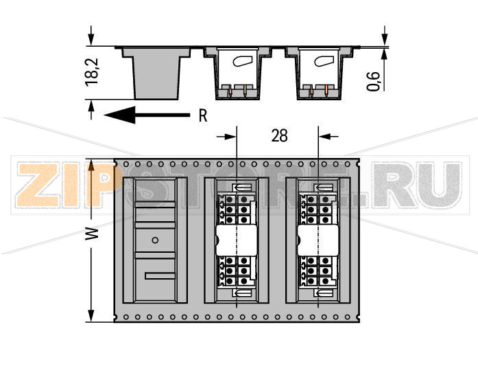 MCS MINI HD THR male header, 2-row; 0.8 x 0.8 mm solder pin; straight; 100% protected against mismating; Levers; in tape-and-reel packaging; Pin spacing 3.5 mm; 2 x 8-pole; black Wago 713-1408/116-000/997-407 Вилки для пайки оплавлением припоя для поверхностного монтажаРазделенные разъемы выводов предотвращают повреждения и обеспечивают вилкам защиту от касания в неподсоединенном состоянии100% защита от неправильного подсоединенияВозможны варианты кодировки...