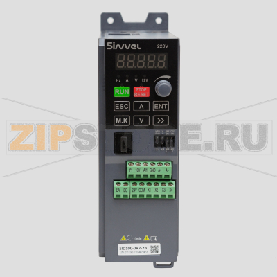 Преобразователь частоты 0.75 кВт, 1/3 фазы, 220 В, тормозной модуль Sinvel SID100-0R7-2B 
