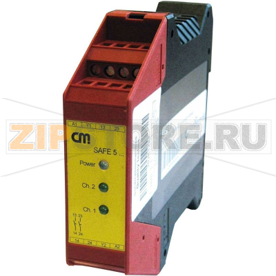 Реле безопасности 24 В/DC, 24 В/AC CM Manufactory SAFE 5 