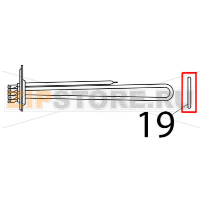 O-Ring Ø: 47 mm Tecnoinox P70IE7 O-Ring Ø: 47 mm Tecnoinox P70IE7Запчасть на деталировке под номером: 19