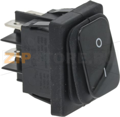 SWITCH 2-POLE BLACK 16A 250V 
