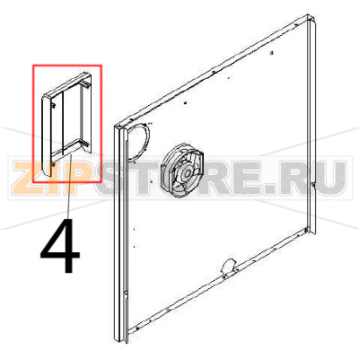 Out air box Angelo Po BX101E Out air box Angelo Po BX101EЗапчасть на деталировке под номером: 4