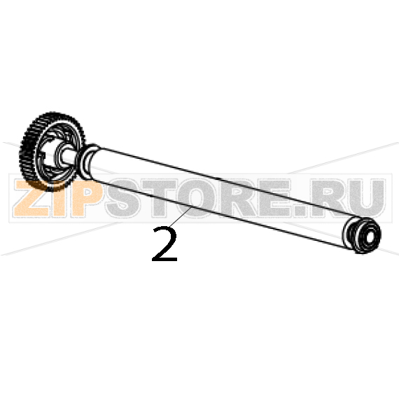 Резиновый ролик TSC TTP-2610MT (203 dpi и 300 dpi) Резиновый вал (валик) TSC TTP-2610MT (203 dpi и 300 dpi)Запчасть на деталировке под номером: 2