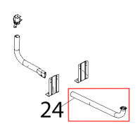 Tubo scarico inox, Ø: 30x1.5 Unox XV 703G