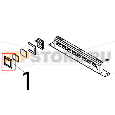 Lamp guard Angelo Po FX101E1 Lamp guard Angelo Po FX101E1Запчасть на деталировке под номером: 1