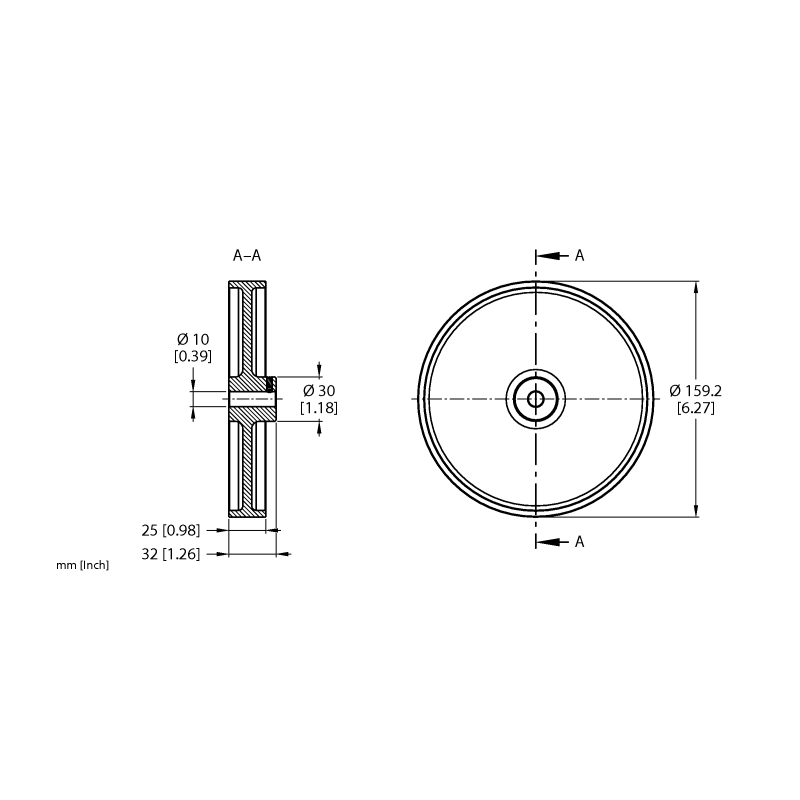 Колесо измерительное Turck RA-MW-500-25-DK1-10 