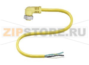 Кабель датчика-исполнительного устройства Female connector V93-W-YE2M-STOOW Pepperl+Fuchs Описание оборудованияFemale cordset, 7/8", 3-pin, STOOW cable