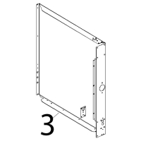 Fianco DX inox Unox XVC 204
