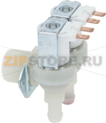 2-way 90° solenoid valve + flow regulato 