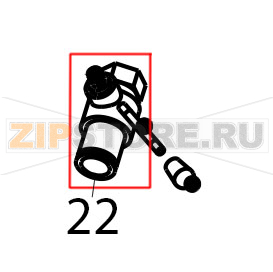 Drain cock Tecnoinox FR70E7 Drain cock Tecnoinox FR70E7Запчасть на деталировке под номером: 22
