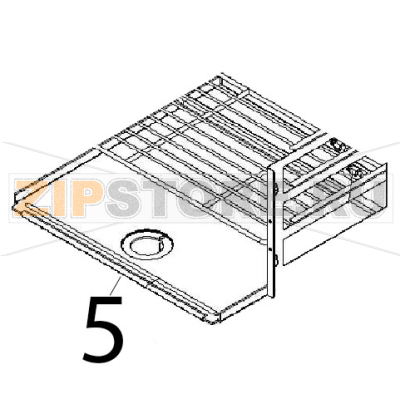 Oven bottom plate Angelo Po 1G1PE2EV Oven bottom plate Angelo Po 1G1PE2EVЗапчасть на деталировке под номером: 5