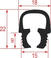 НИЖНЯЯ ПРОКЛАДКА ДЛЯ ДВЕРЦЫ ДУХОВКИ 650 ММ