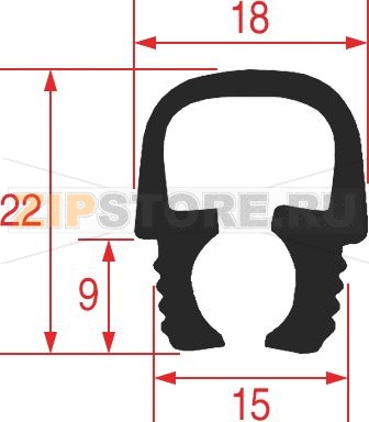 НИЖНЯЯ ПРОКЛАДКА ДЛЯ ДВЕРЦЫ ДУХОВКИ 650 ММ 